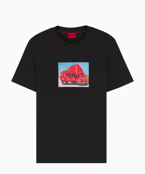Printli pambıq cersi T-shirt