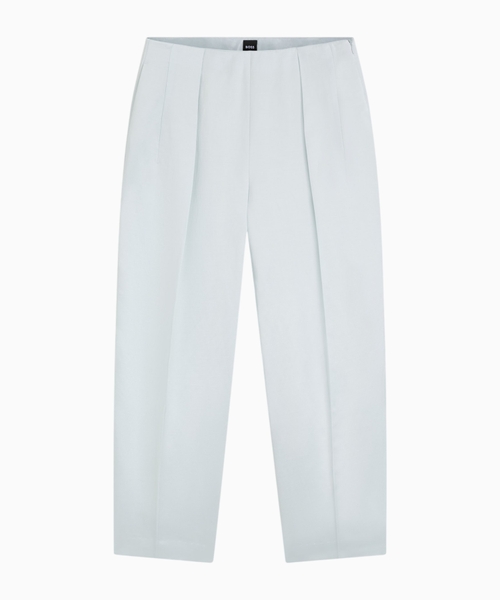 Relaxed-fit trousers in sateen