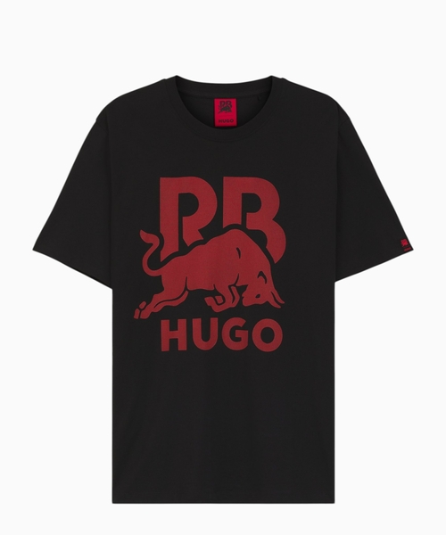 Хлопковая футболка HUGO x RB с принтом быка