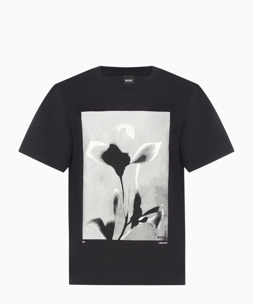 Printli pambıq T-shirt