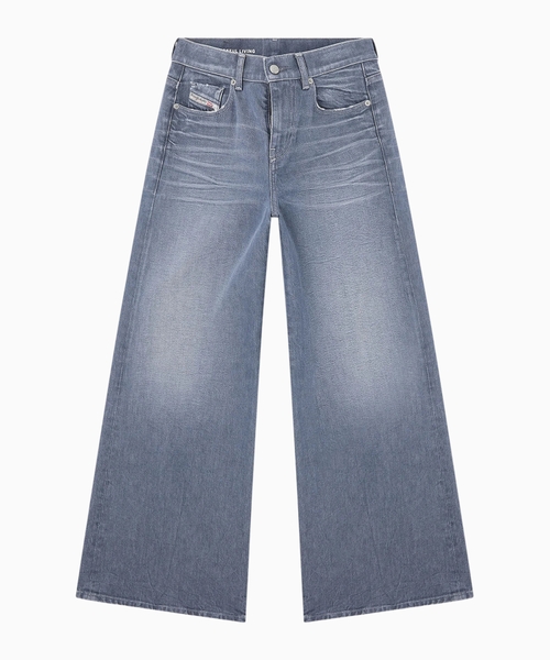Bol biçimli denim şalvar