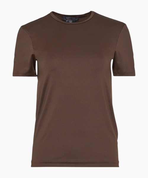 Texniki trikotajdan qısaqol T-shirt