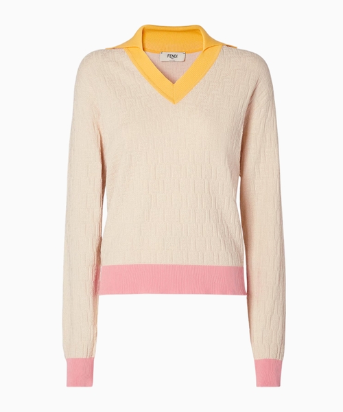 Cotton and silk pullover