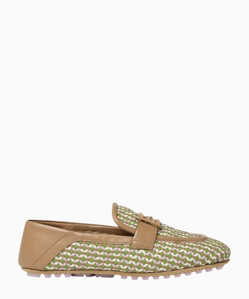 Baguette leather loafers