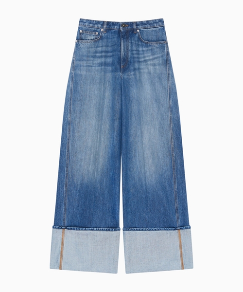 Turn-up jeans