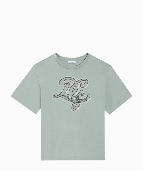 Jersey T-shirt with DG embroidery