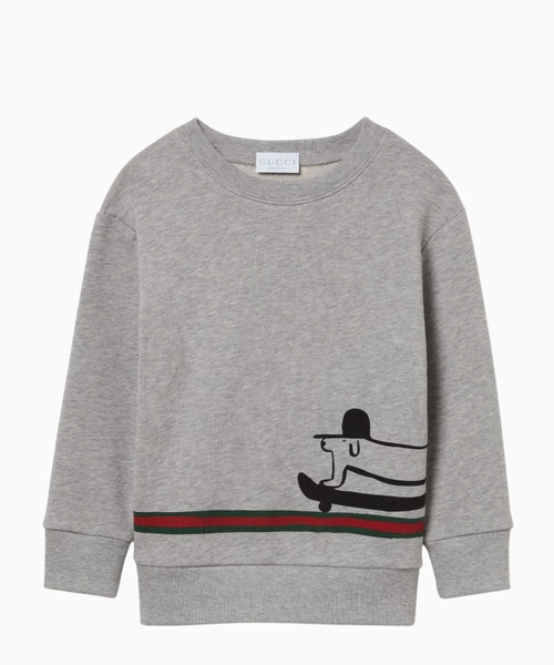 Cotton sweatshirt with print