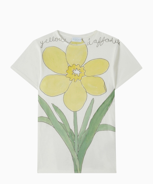 Printli pambıq T-shirt