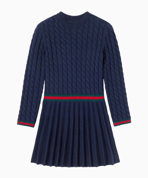 Wool dress with Web