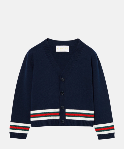 Cotton cardigan with Web