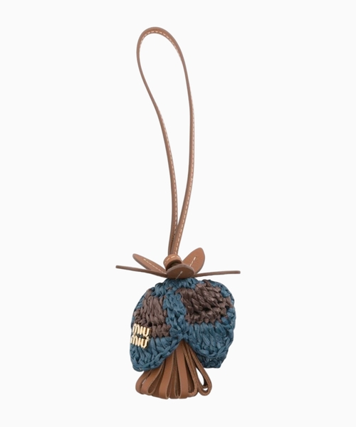 Flower crochet charm