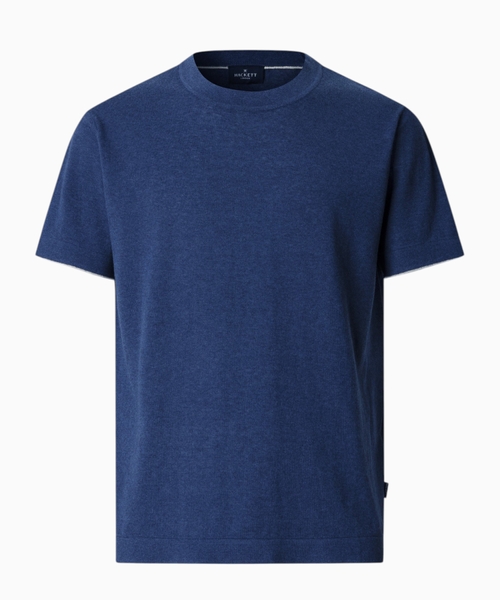 Qısaqol pambıq və kətan T-shirt