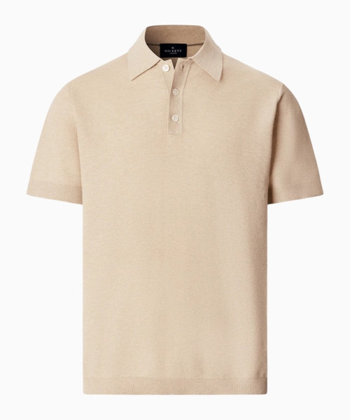Short sleeve knit polo