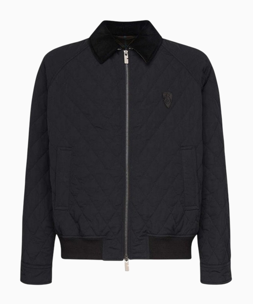 Quilted bomber jacket