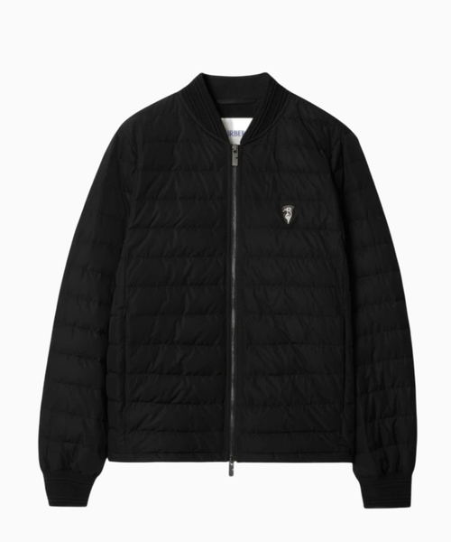 Logo quilted jacket