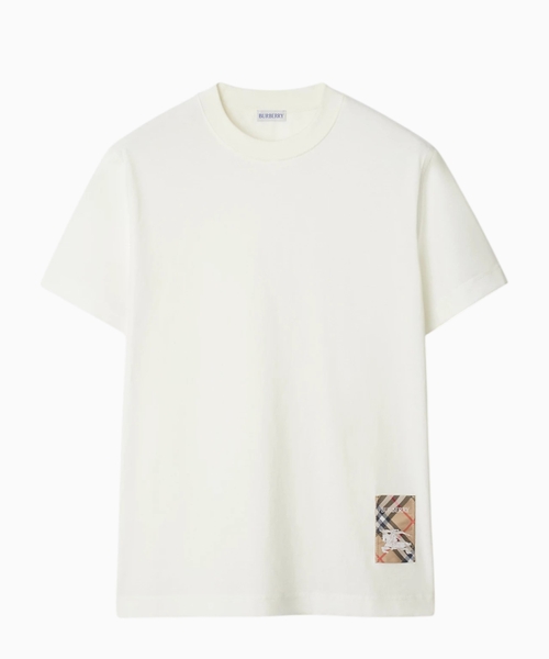 Check Label pambıq T-shirt