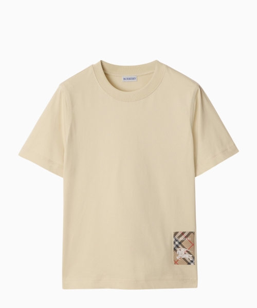 Check Label pambıq T-shirt