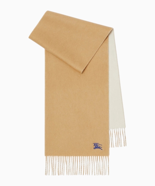 Reversible cashmere scarf