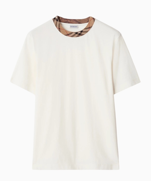 Check cotton T-shirt