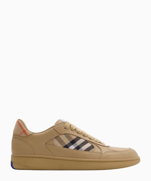 Terrace check leather sneakers​