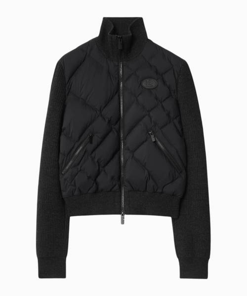 Nylon and wool jacket