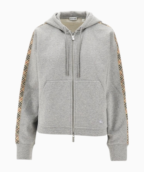 Hoodie with check details