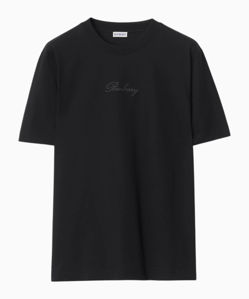 Check logo сotton T-shirt