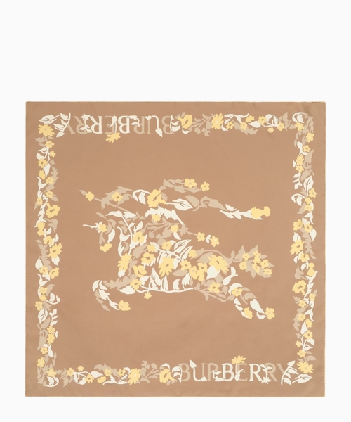 Floral EKD silk scarf