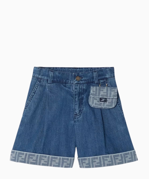 Denim shorts with Baguette
