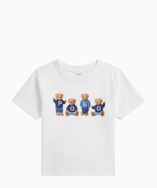 Хлопковая футболка с принтом Polo Bear