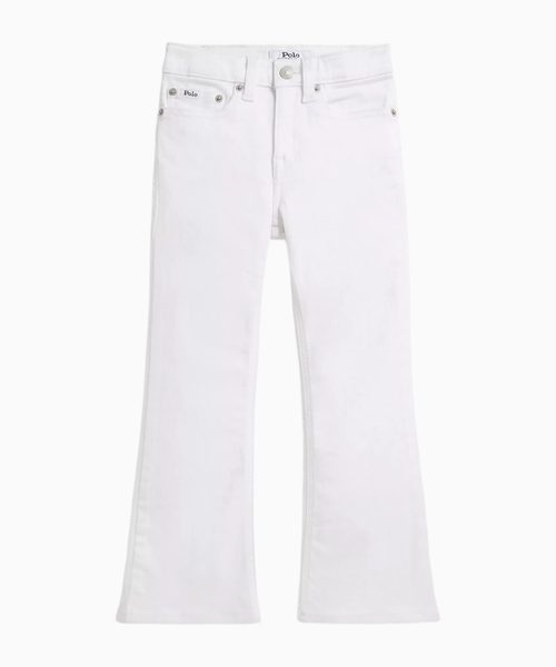 Flared denim jeans