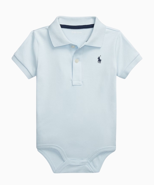 Cotton polo bodysuit