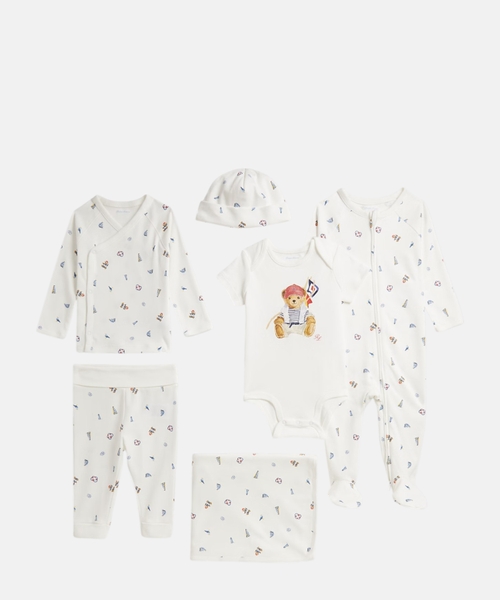 Polo Bear cotton 6-piece gift set