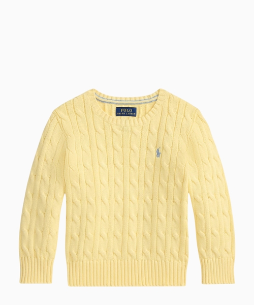 Cable-knit cotton jumper