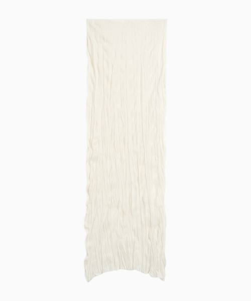 Draped maxi skirt