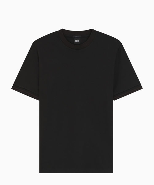 Slim-fit T-shirt in mercerised cotton
