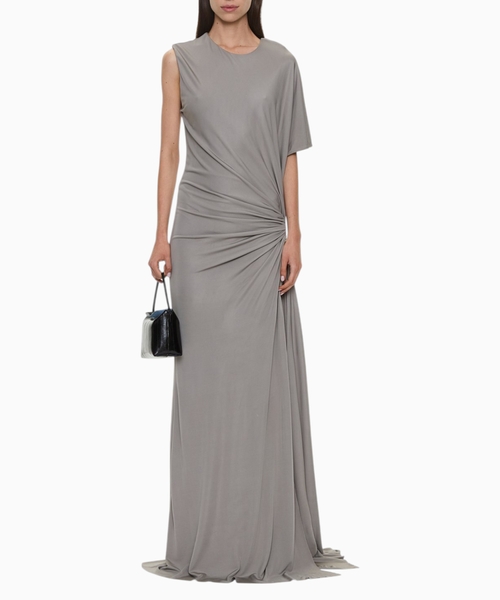 Bezel draped tank maxi dress