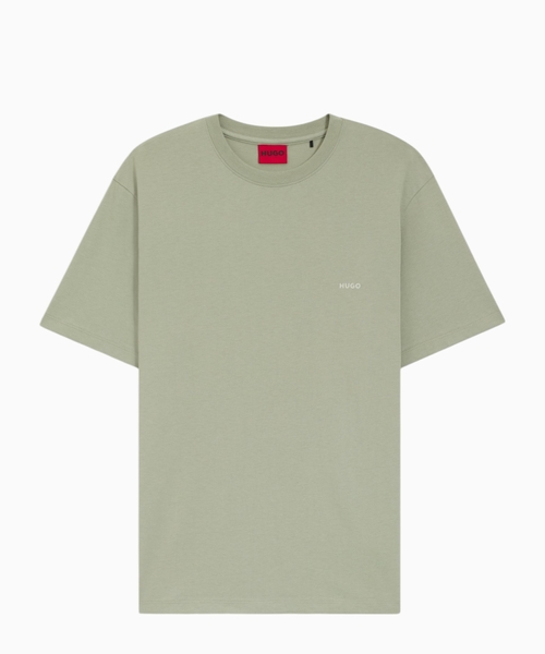 Cotton-jersey T-shirt with rear graphic