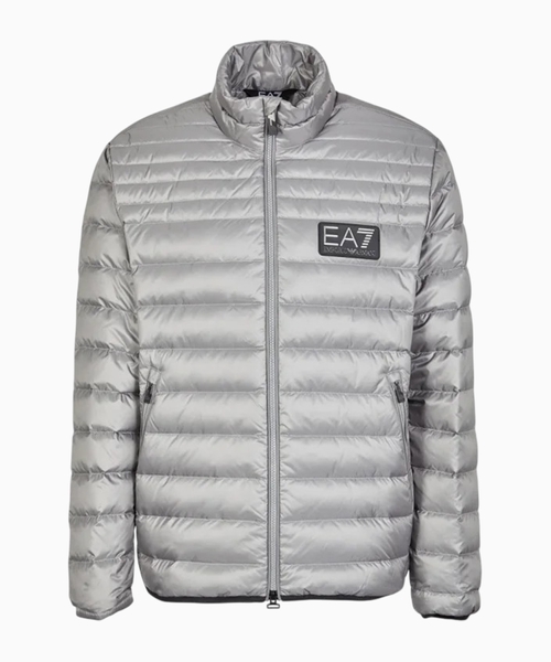 Logo quilted jacket