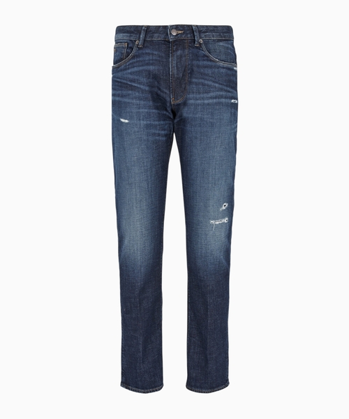 Cut-out detail jeans