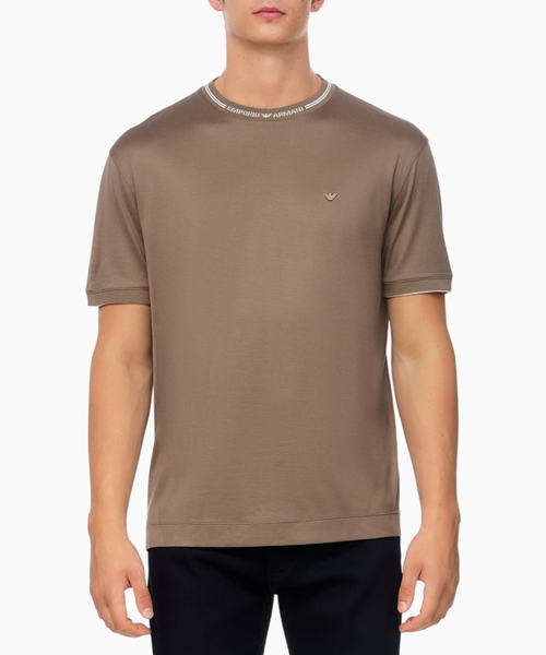 Lyocell and cotton T-shirt