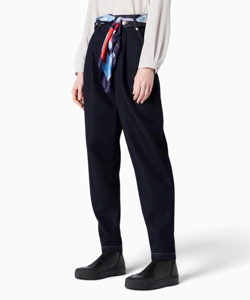 Hündürbel denim şalvar
