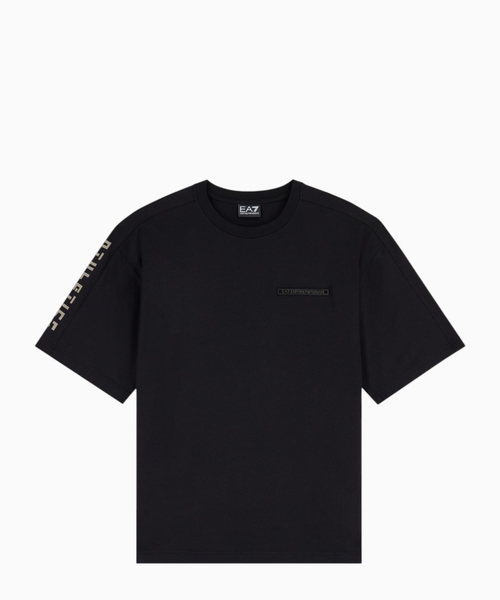 Stretch cotton-blend T-shirt