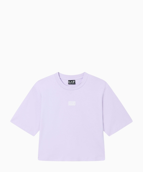 Loqo printli pambıq cersi T-shirt
