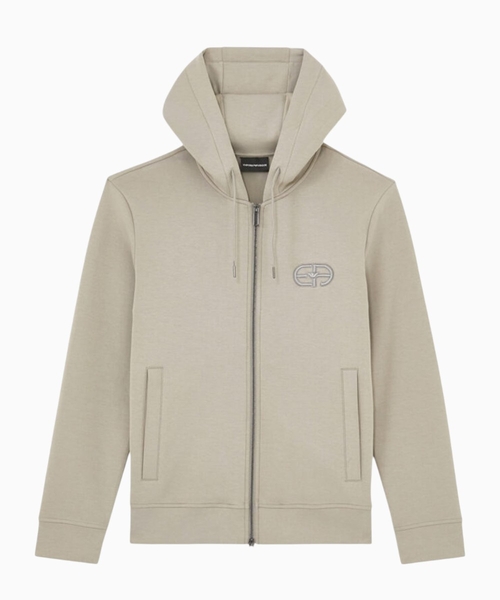 Hoodie with embroidered logo