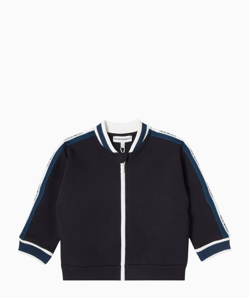 Zip-up sweatshirt in cotton-blend