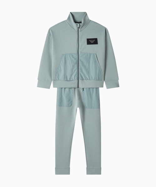 Logo tracksuit set in cotton