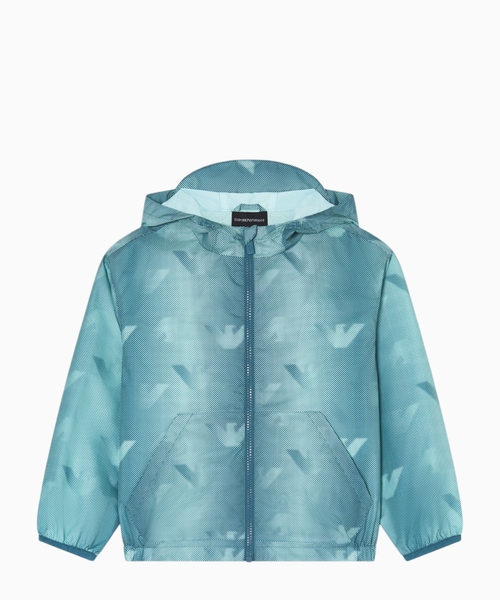Nylon hooded jacket