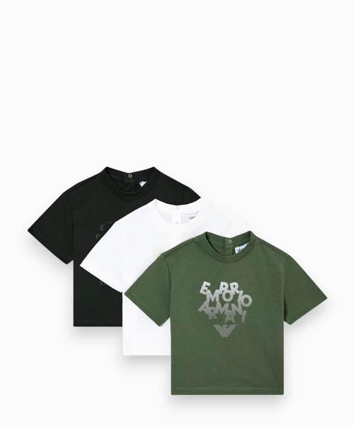 Loqolu 3-lü cersi T-shirt dəsti