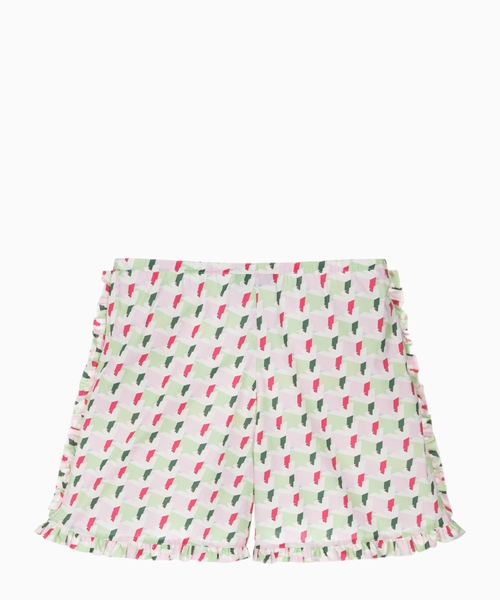 Printed cotton shorts
